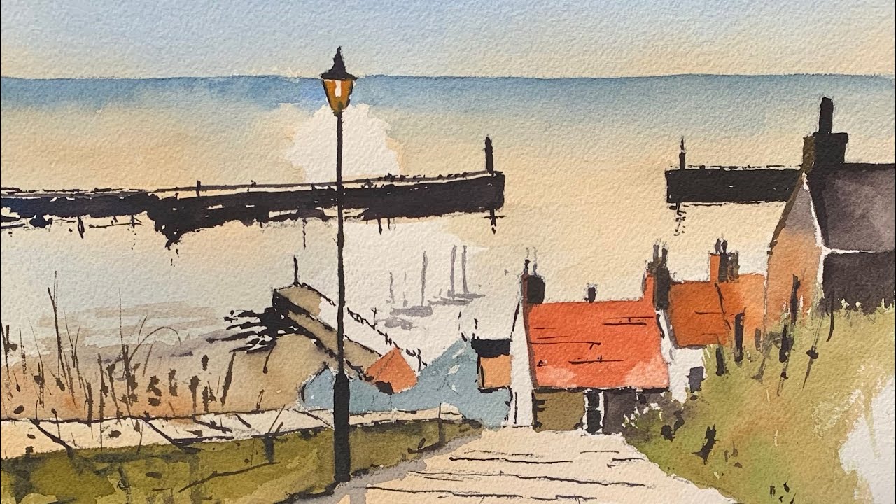 Watercolour masterclass : Whitby scene