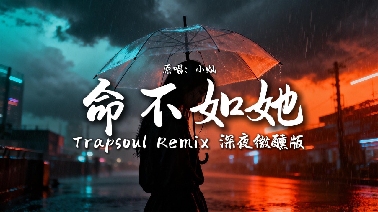 命不如她 Trapsoul Cover (男聲版) | Remix Music Make【動態歌詞】 深夜微醺版
