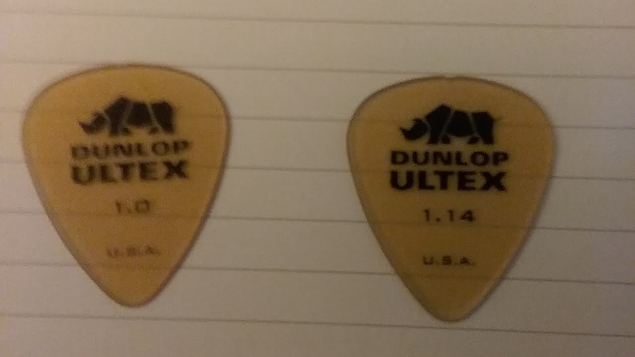 Jim Dunlop Ultex 1mm & 1.14mm guitar picks