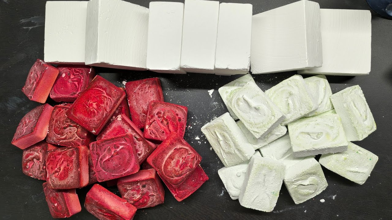 Crispy fresh chalk and reformed chalk bars