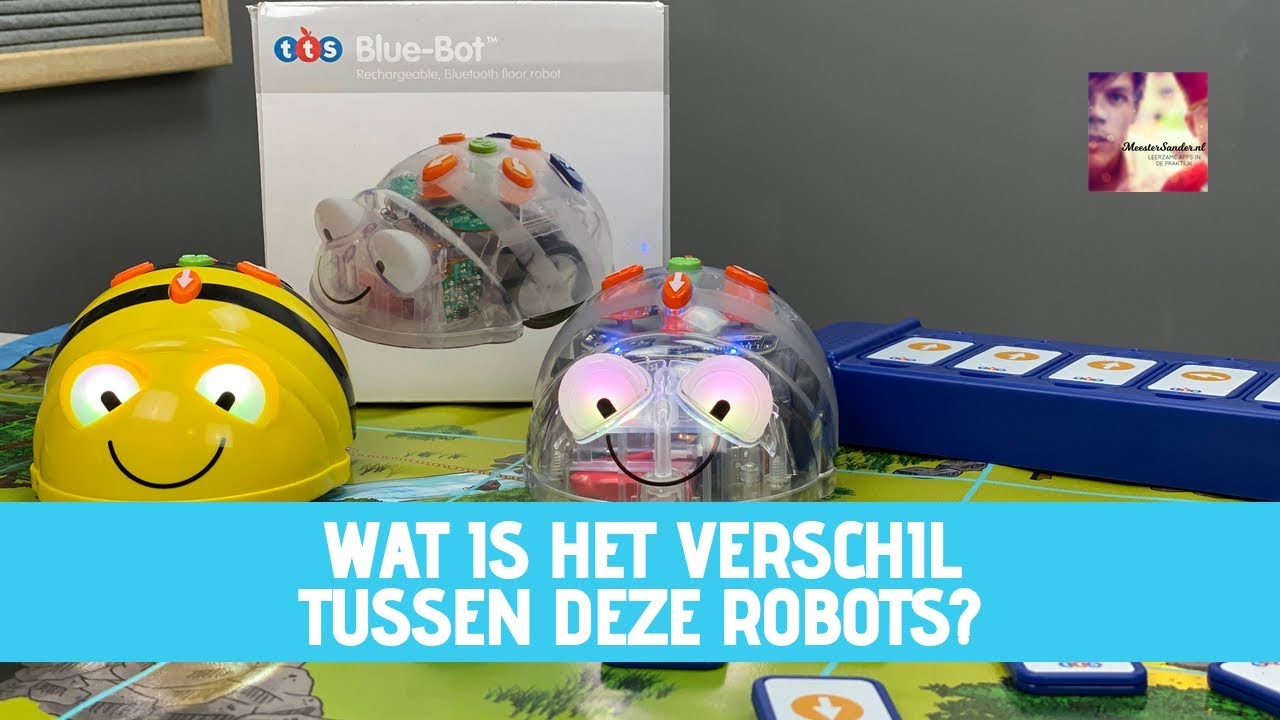 Wat is het verschil tussen de Bee-bot en Blue-bot?