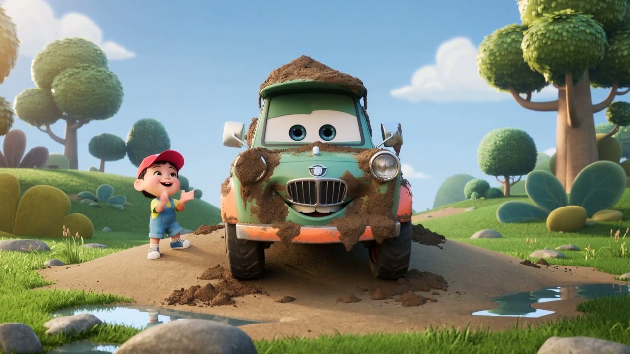 Cars Baby Mater Rolled Down the Muddy Hill | Kids Songs & Nursery Rhymes