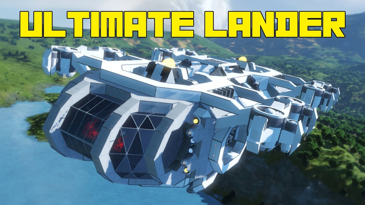 Space Engineers: Ultimate Lander, the HYDROLITE, Planet-to-Space Vehicle, 100% Vanilla