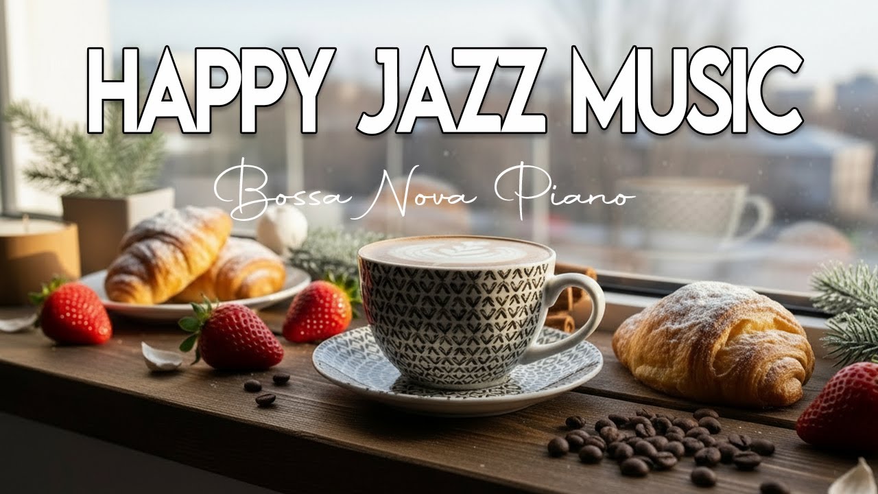 Happy Jazz Music ~ Relaxing Morning Coffee Music & Delicate Bossa Nova Piano for Working, Studying