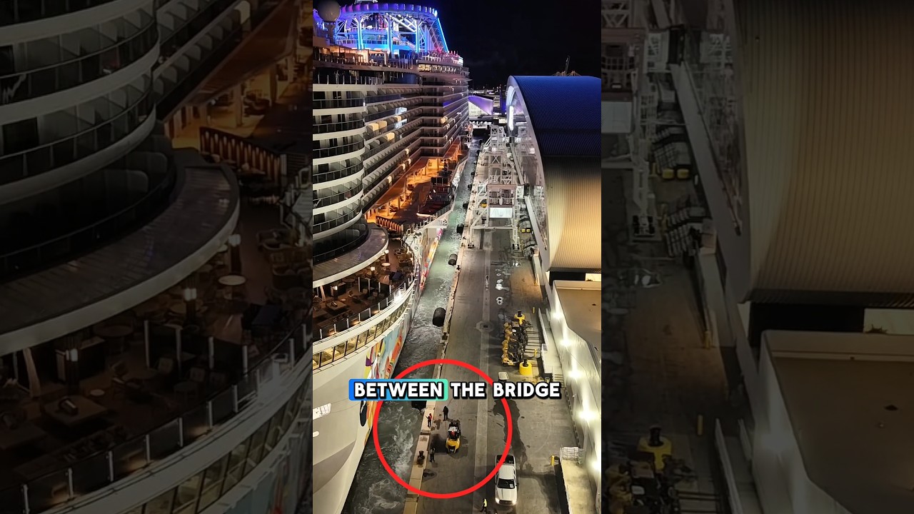 Cruise Ship Docking Process at the Pier