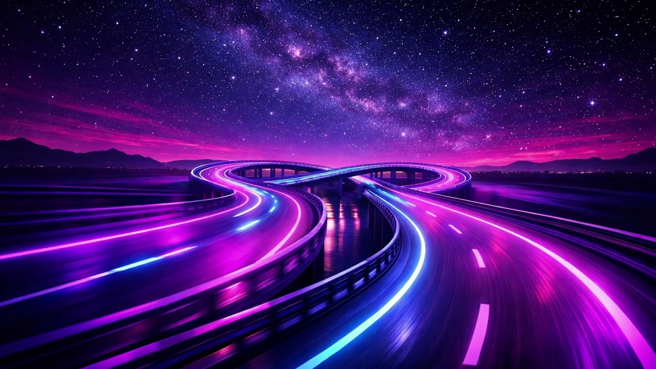 Midnight Circuit | Chill Synthwave Background Music | Relaxing Retro Music