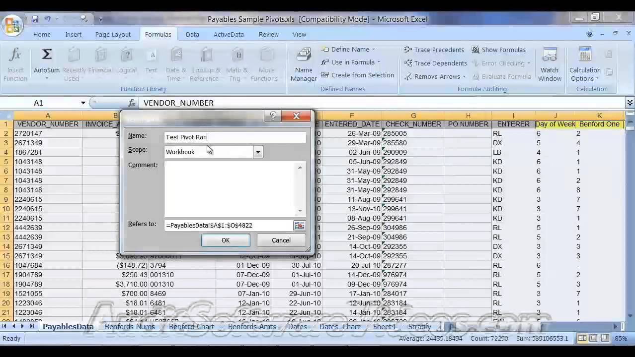 December 16 2013 Full Course - Auditing with Excel
