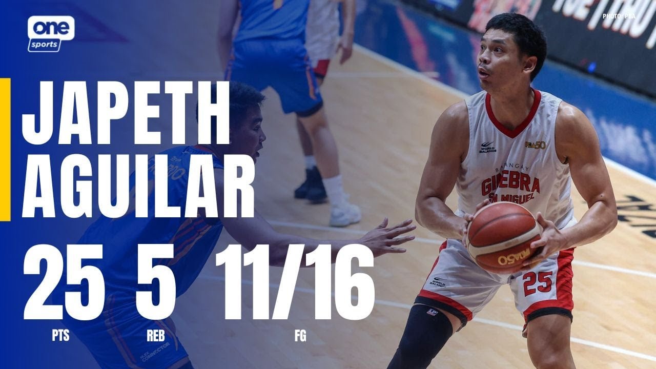 Japeth Aguilar DROPS 25 PTS for Brgy. Ginebra vs NLEX | PBA SEASON 50 PHILIPPINE CUP | HIGHLIGHTS