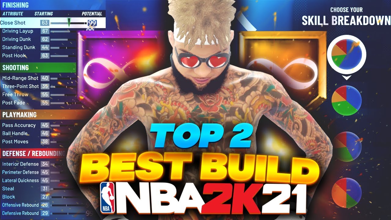 HOW TO MAKE THE TWO BEST BUILDS IN NBA 2K21! THE BEST BUILDS TO NEVER LOSE IN THE GAME!