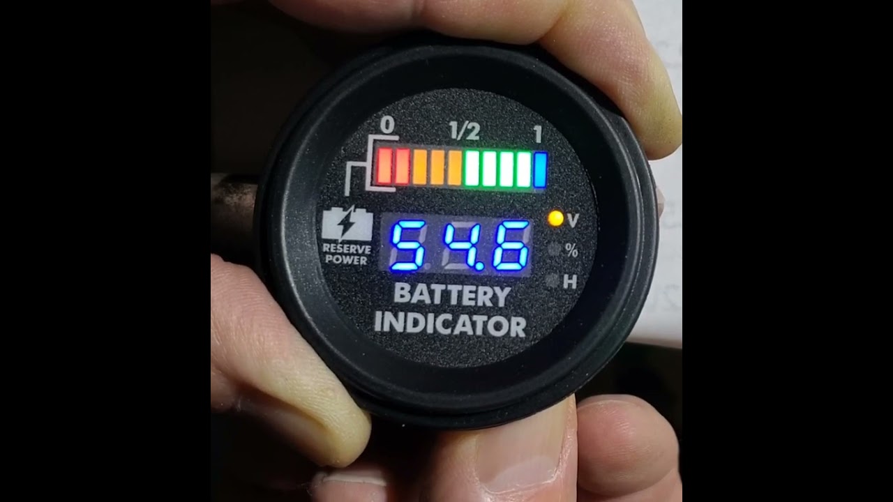 Ryobi riding mower battery gauge set-up for lifepo4 batteries. Flytree FSRD 100V gauge.
