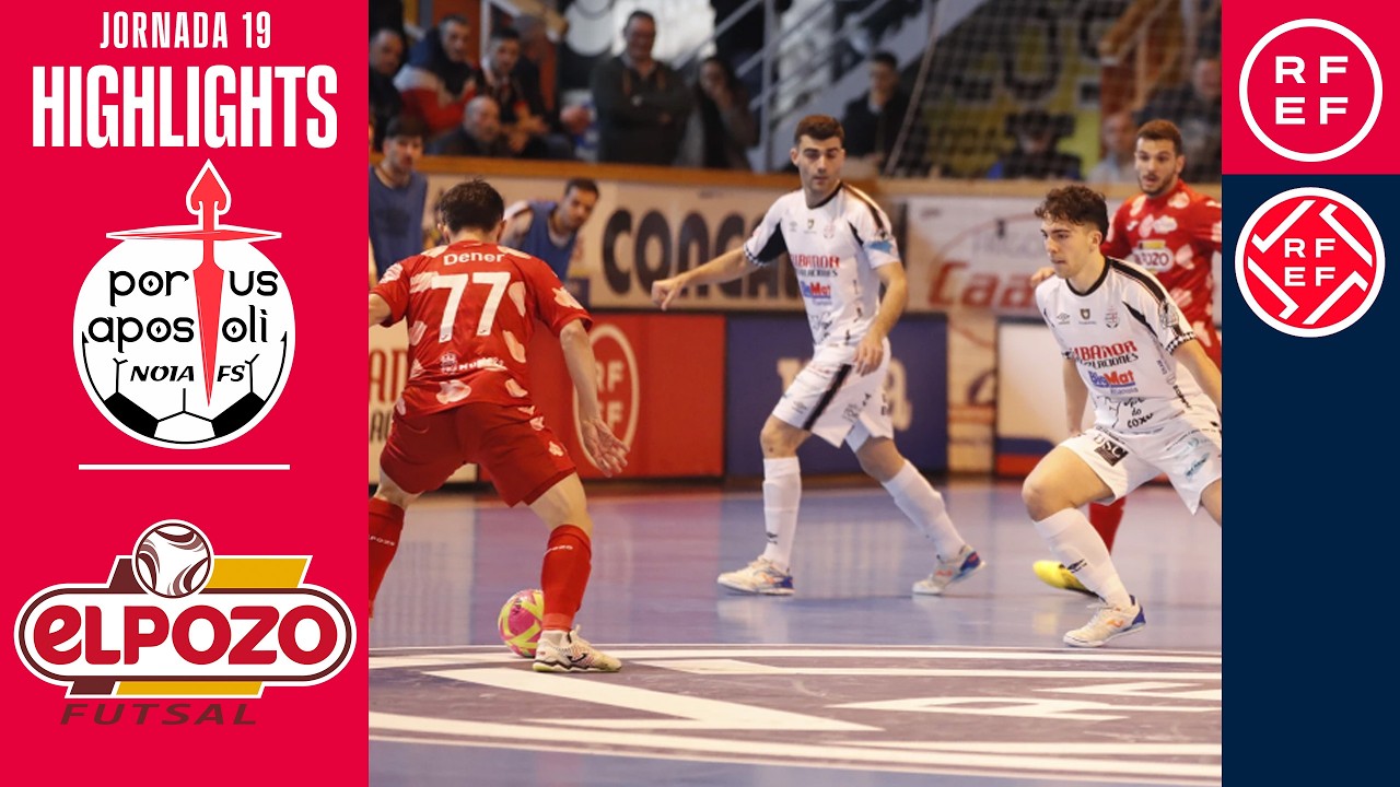Resumen #PrimeraDivisiónFS | Noia Portus Apostoli 3-4 ElPozo Murcia Costa Cálida | Jornada 19