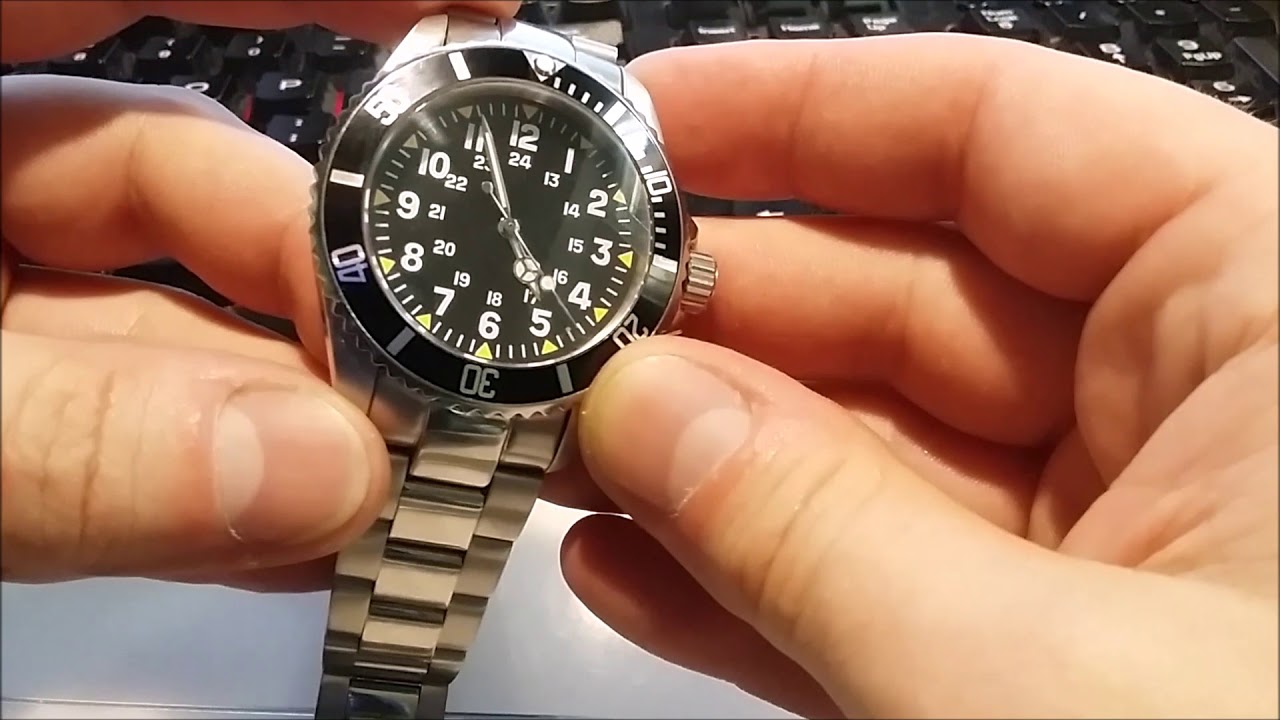 Time Arrow Watch Co. Review Military Type 2 dial.