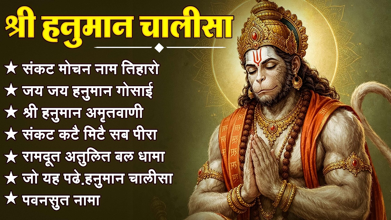 श्री हनुमान चालीसा 🌺🙏 shree hanuman chalisa original video 🙏🌺 gulshan kumar hariharan full hd