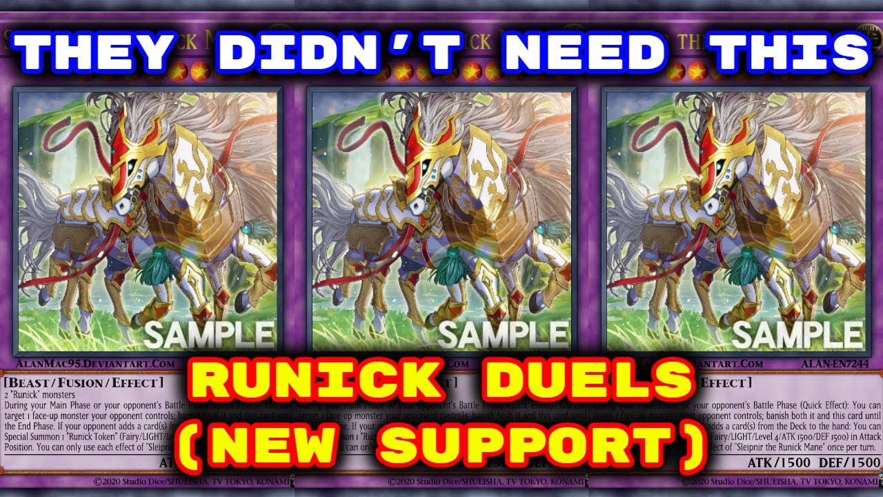 Yugioh - Runick Duels (Feat. Sleipnir The Runick Mane) (Deck Download in Description)