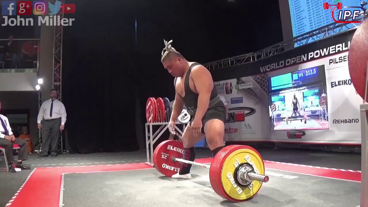 Sen Yang - 1027.5kg 5th Place 105kg - IPF World Open Powerlifting Championship 2017