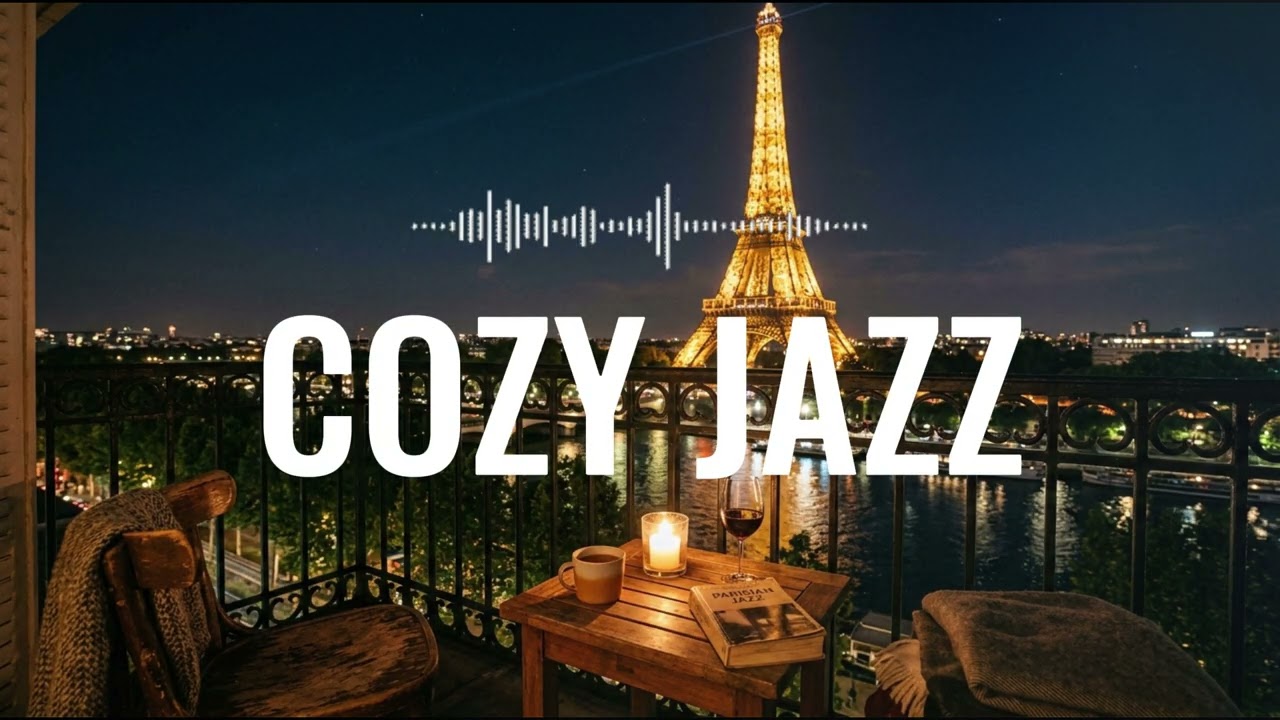 [Playlist] Paris Night Cozy Jazz 🗼 | 에펠탑이 보이는 밤, 따뜻한 재즈 플레이리스트
