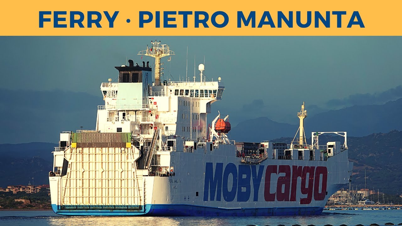 Arrival of ferry PIETRO MANUNTA, Olbia (Moby Lines)