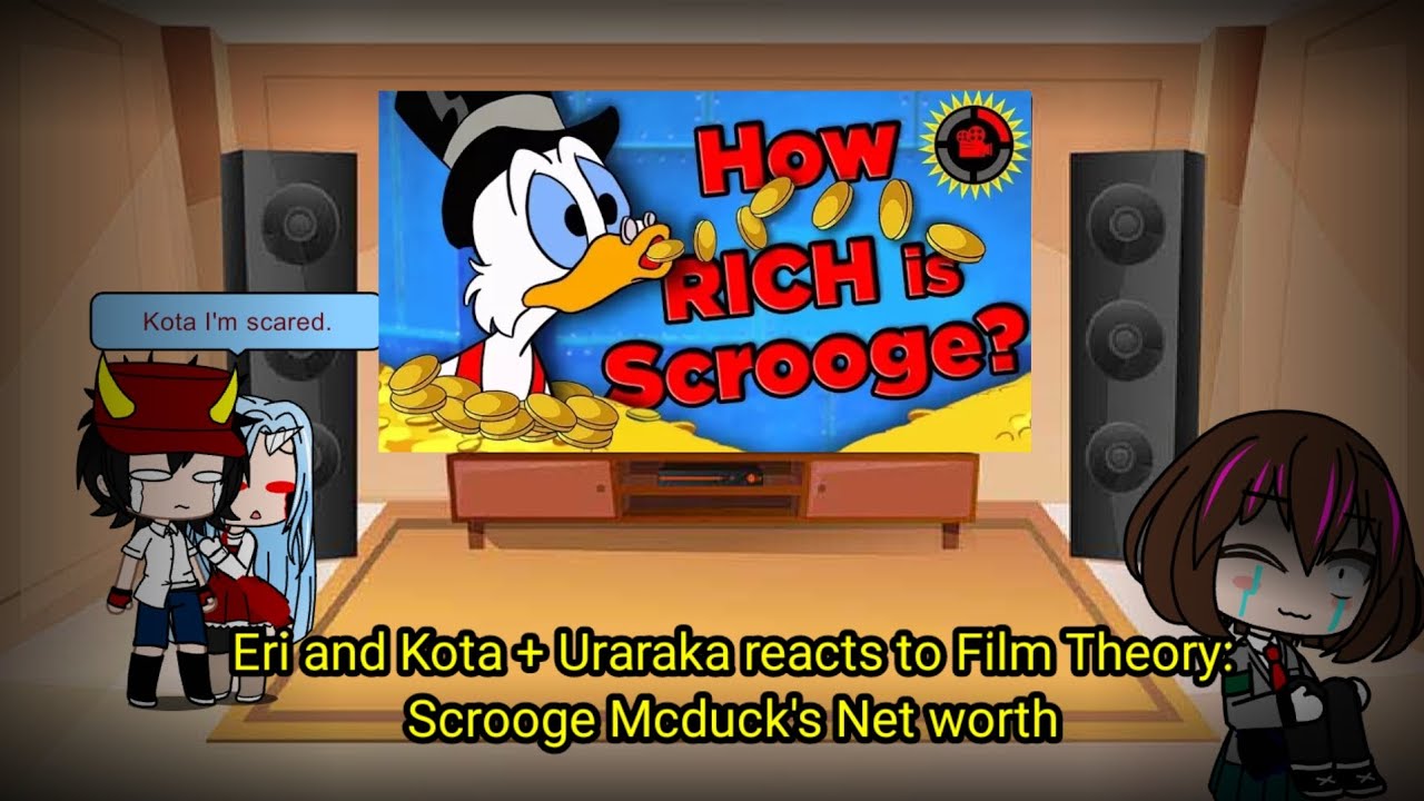 Eri and Kota + Uraraka reacts to Film Theory: Scrooge Mcduck's Net Worth.