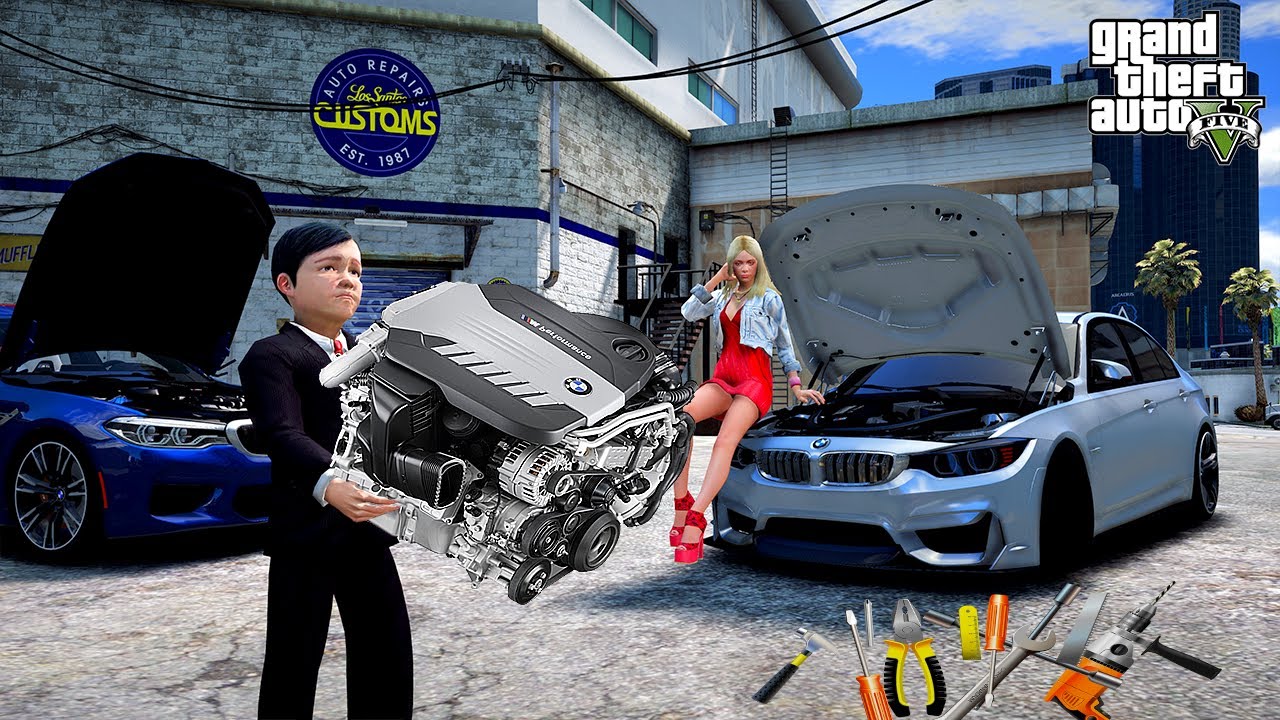 S&Uuml;LEYMAN BMW M5 MOTORU &Ccedil;ALIP KENDİ ARABASINA TAKTIRIYOR! - GTA 5 ATEŞ'İN HAYATI