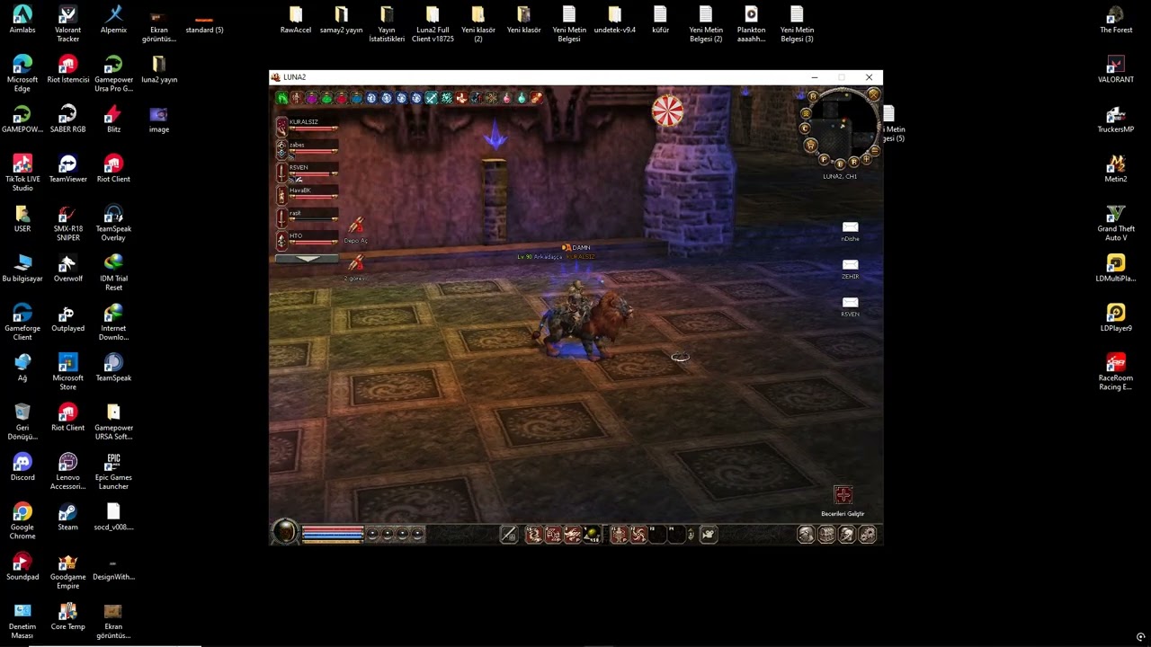 LUNA2 (KOCABEY VE HARBİSIKINTI LONCASI HLBOT KULLANIMI WALLHACK ATACK SPEED )