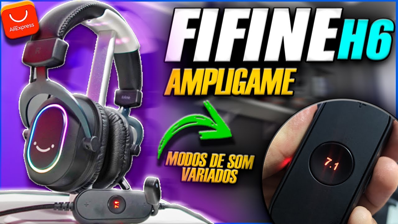O Headset GAMER da FIFINE é CHEIO de RECURSOS e custa R$200😯VALE A PENA?🧐REVIEW FIFINE AmpliGame H6🎧