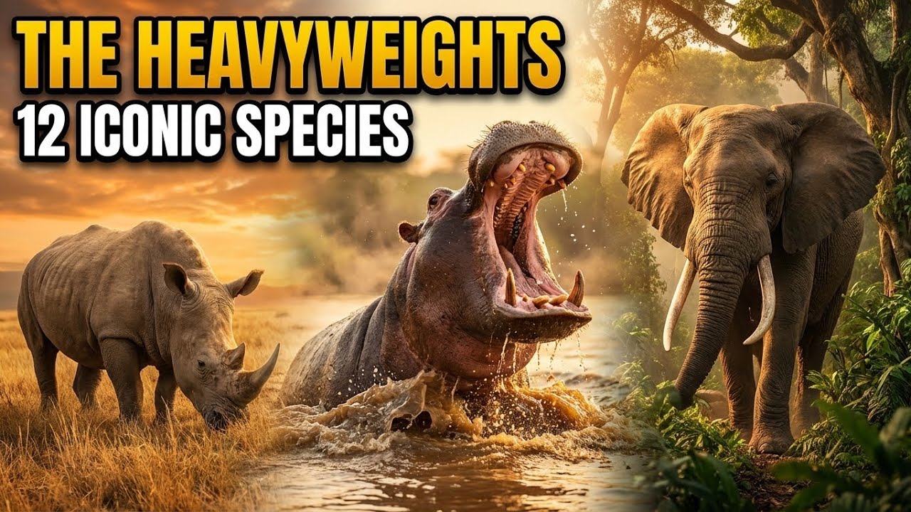 12 Giants of Africa: From Rhinos to Nile Monitors (4K Wildlife Atlas)