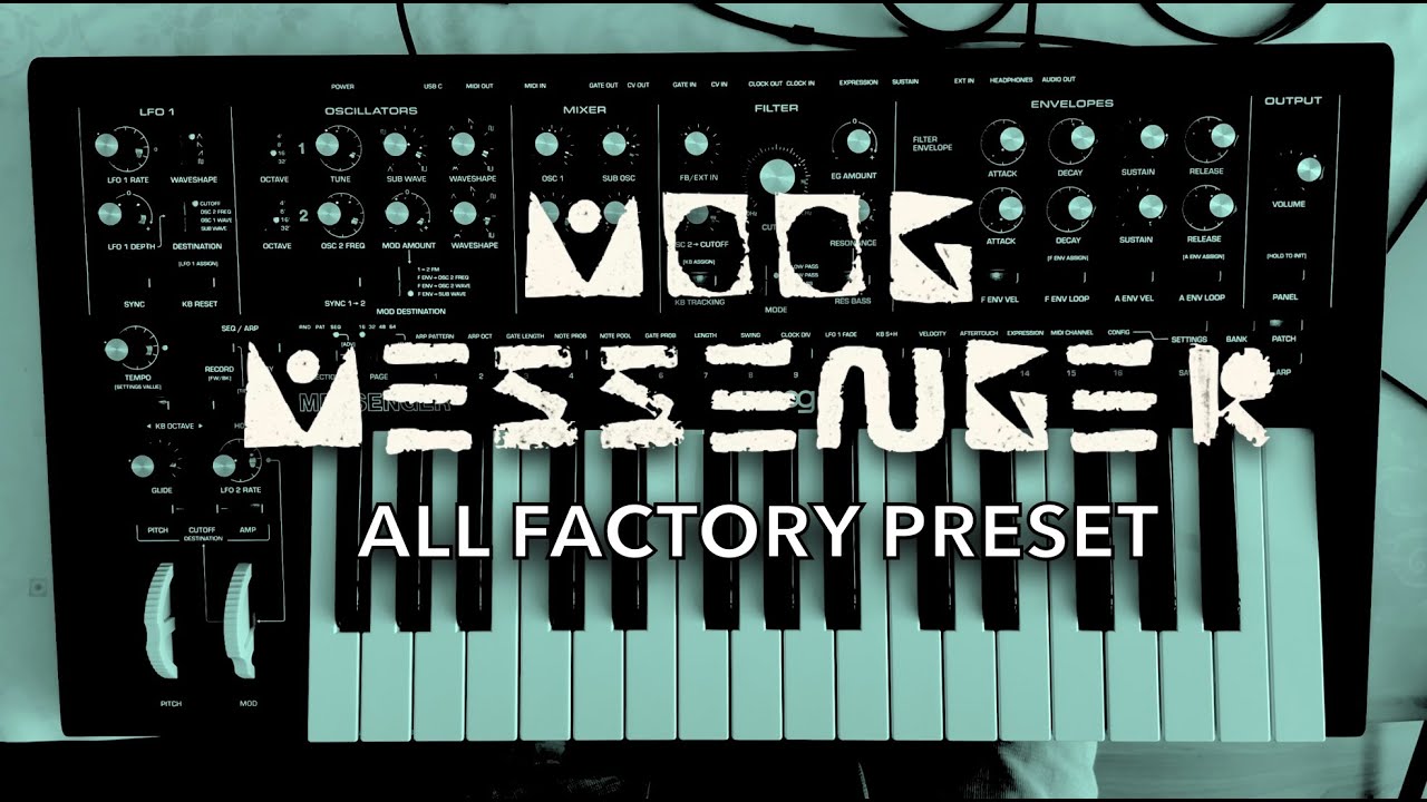 Moog Messenger | All Factory Preset by Roland Erdosi