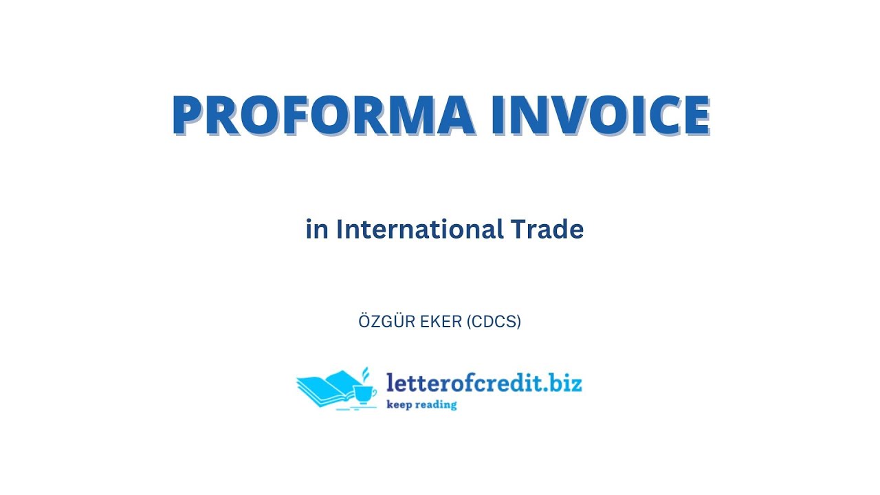 Proforma Invoice in International Trade