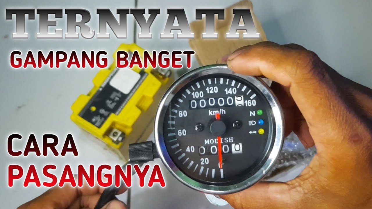 Cara pasang speedometer variasi