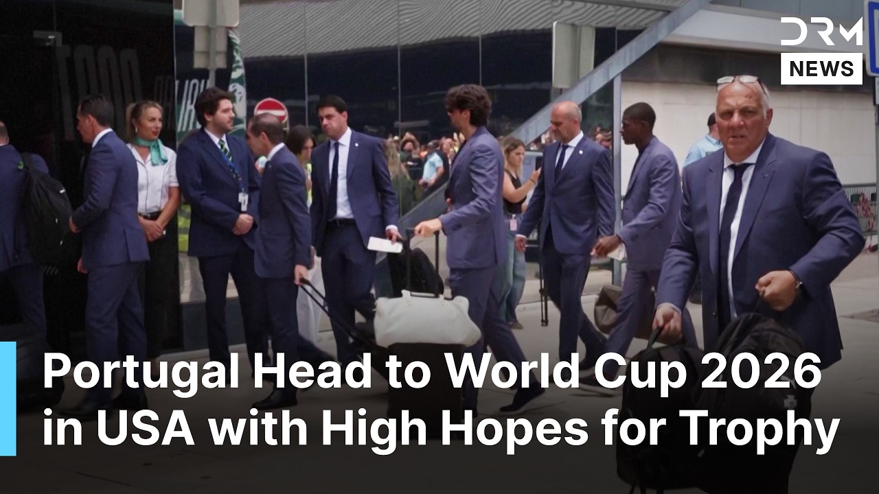 Portugal Squad Leaves Lisbon for FIFA World Cup 2026 in the U.S. Amid Massive Fan Support | AD1N