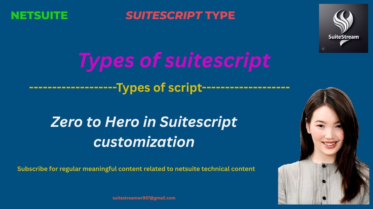 NETSUITE- SUITESCRIPT TYPE PART- 2