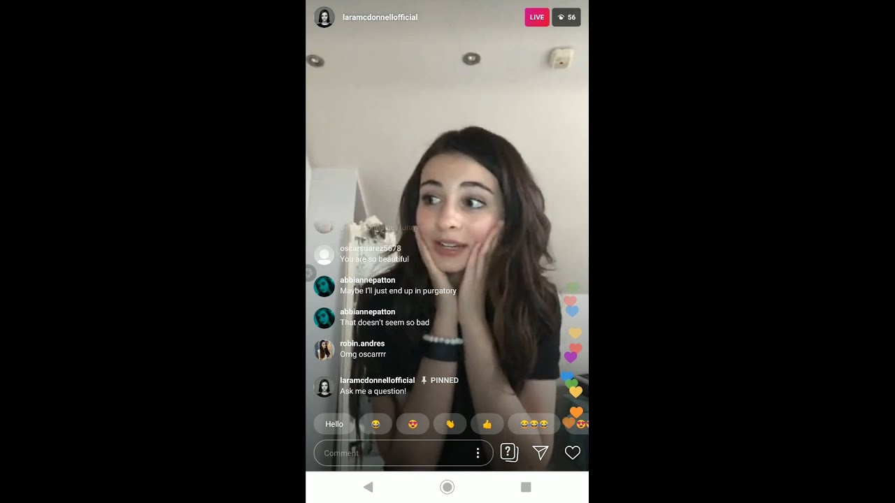 Lara McDonnell Instagram Live from May 15, 2020