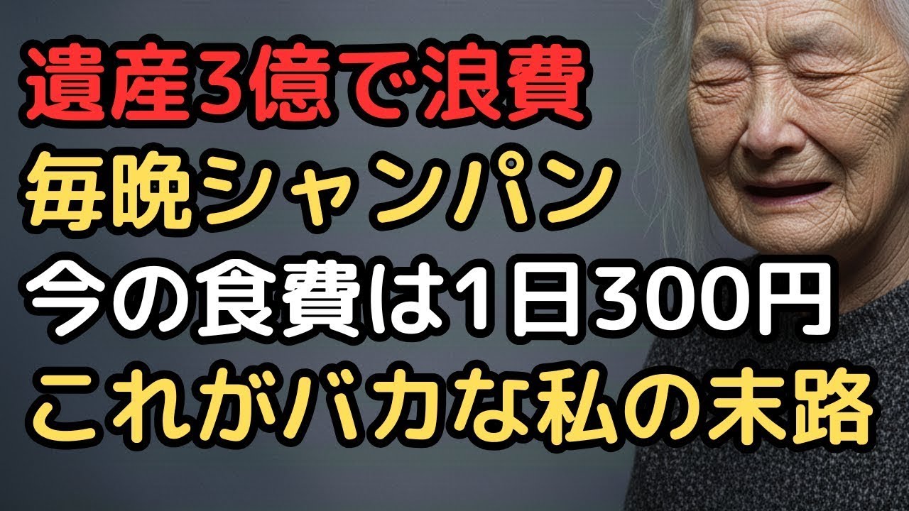 老後資金3億円が消えた   贅沢三昧の老後生活からの地獄の代償