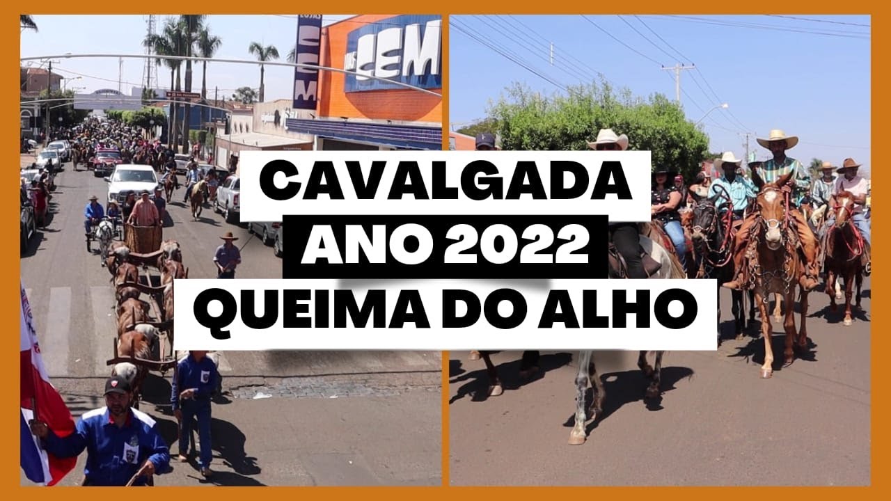 🐎 CAVALGADA E QUEIMA DO ALHO - Brodowski Rodeio Show 2022 🐎