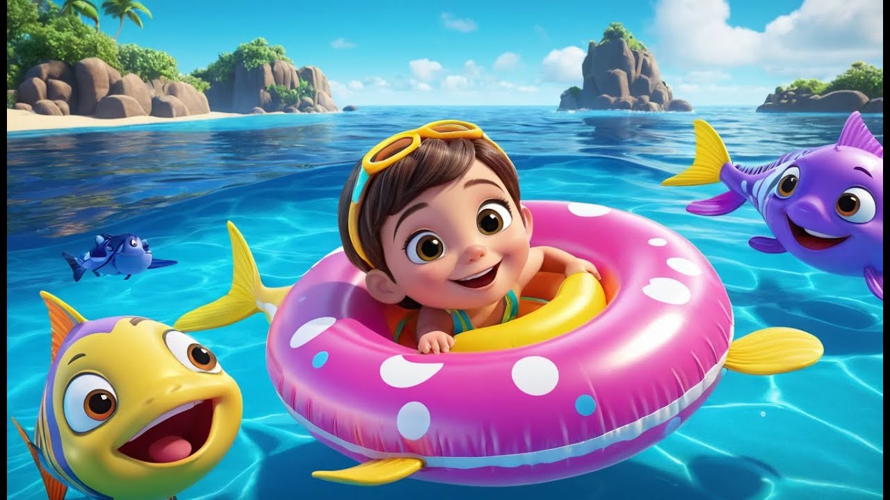 Three Little Fish Swim in the Sea | Fun Kids Song | Underwater Adventure Rhyme