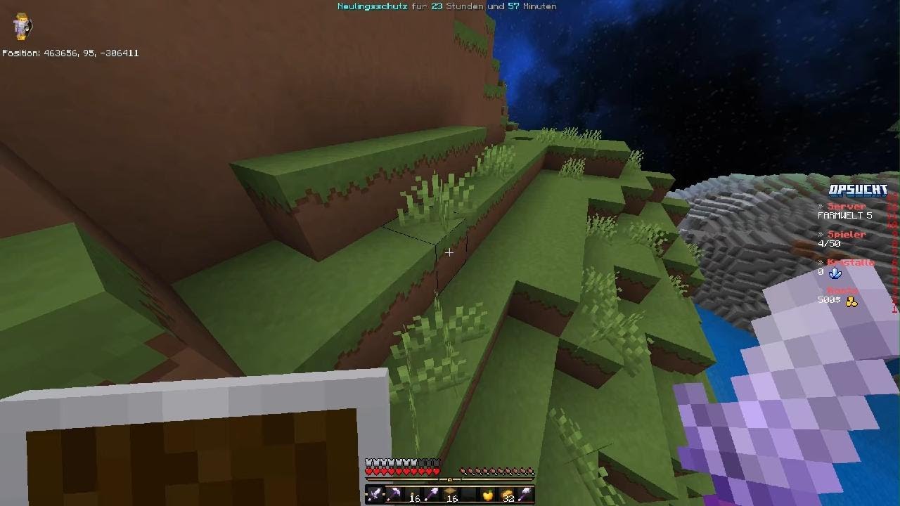 Heute mal Minecraft opsucht das war das erste und das letzte mal