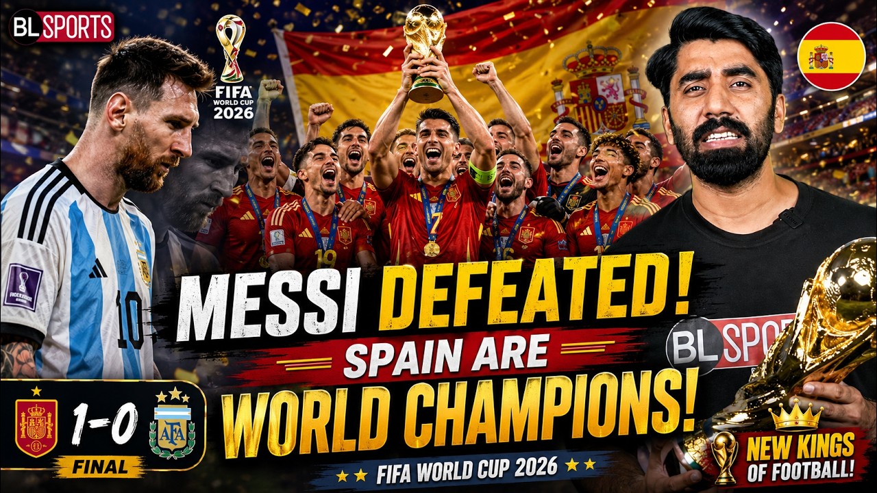 Spain Are FIFA World Cup 2026 Champions! 🇪🇸 Messi's Dream Ends in the Final 💔
