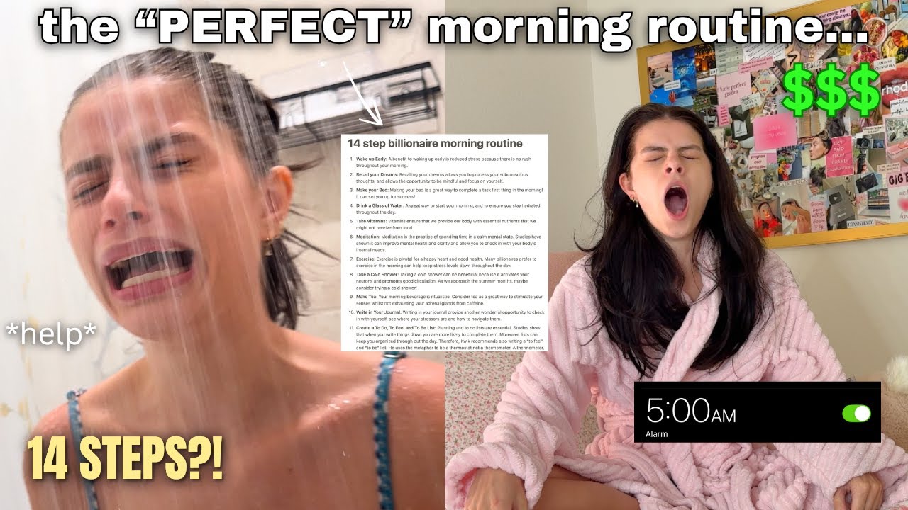 I Tried A Billionaire's Morning Routine! (why do they do this?)