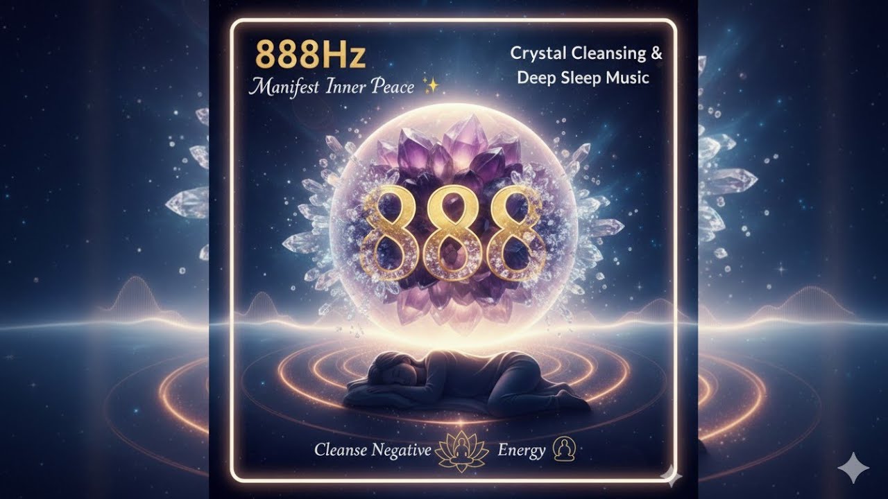 888Hz Manifest Inner Peace ✨ Crystal Cleansing & Deep Sleep Music | Cleanse Negative Energy 🧘‍♂️