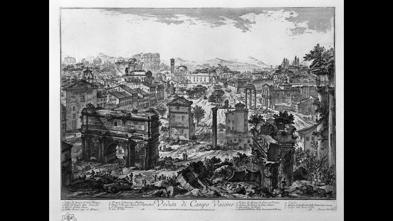 Guarda Roma-Foro dal centro di Roma a un campo di vacche .