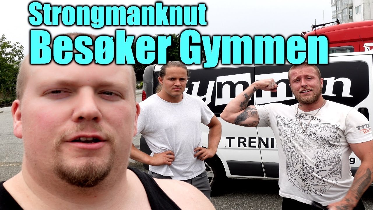 STRONGMANKNUT BES&Oslash;KER GYMMEN SAMMEN MED MINIGORILLA