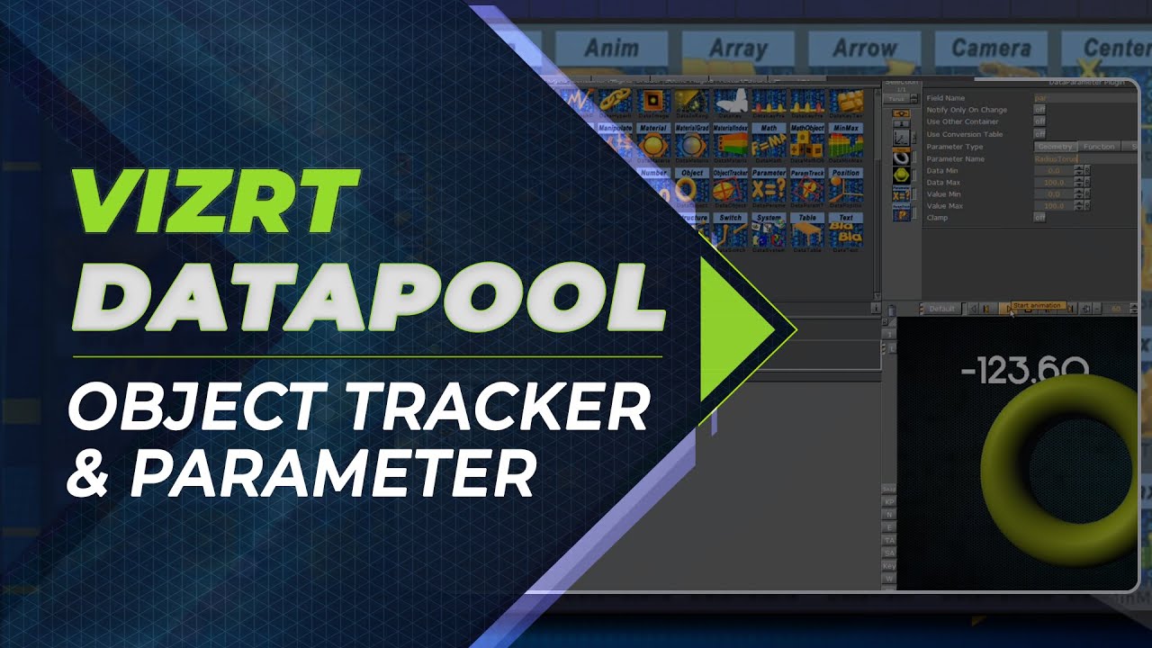Vizrt DataPool Tutorial 9 - Data Object Tracker & Data Parameter
