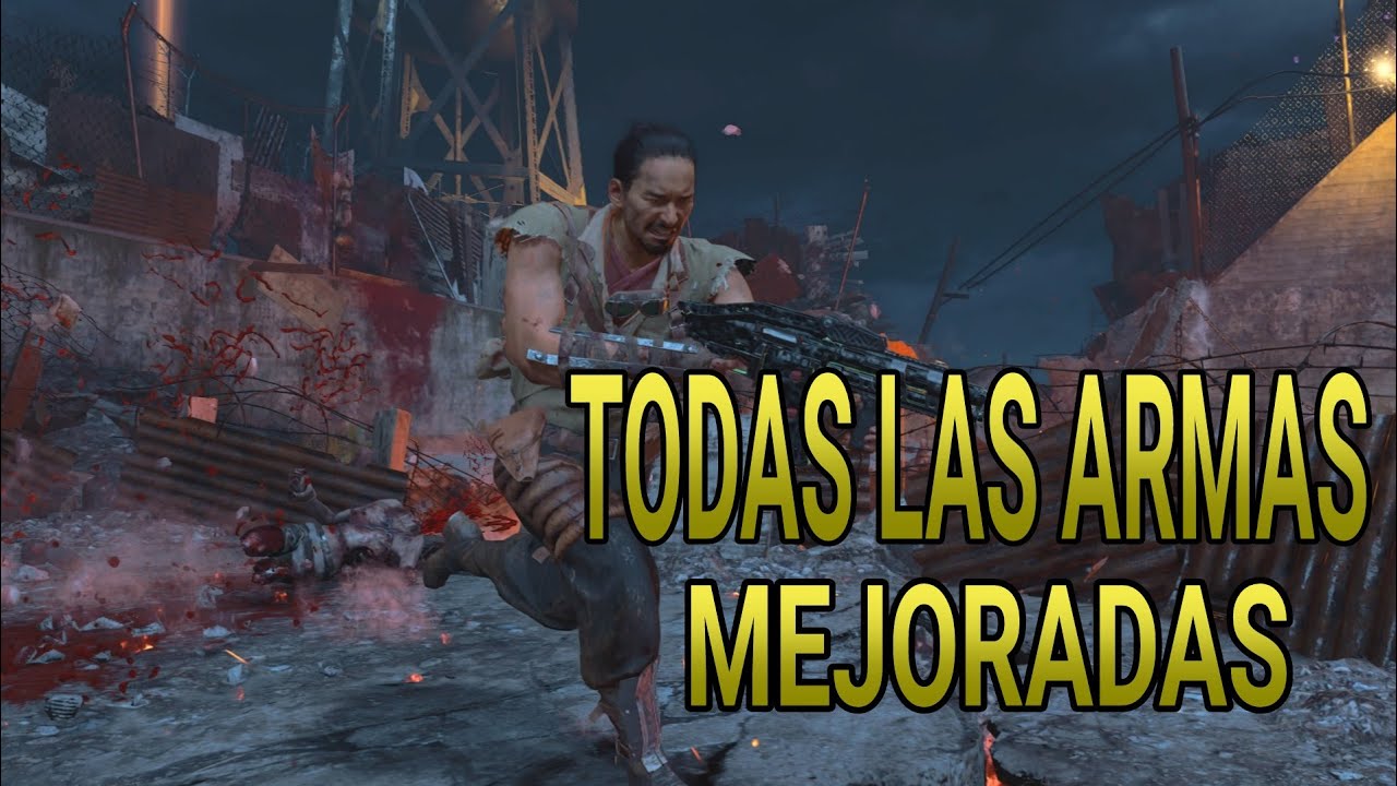 TODAS LAS ARMAS MEJORADAS DE ZOMBIES BO4 #2/GoldenZombie