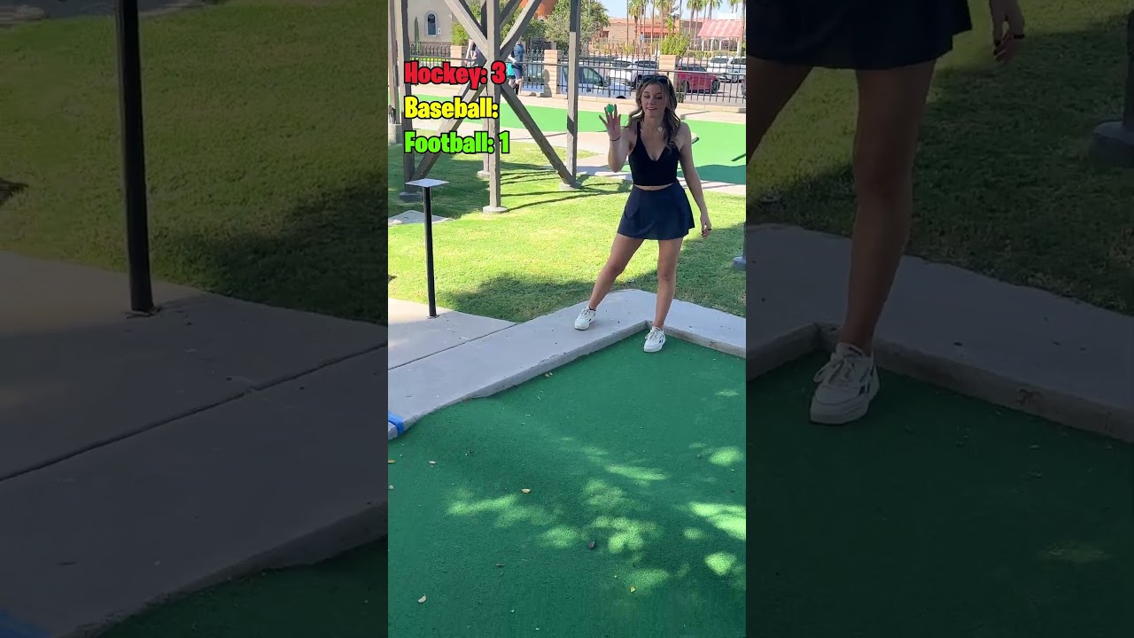 All Sports Mini Golf BATTLE (Hockey, Baseball, Football)