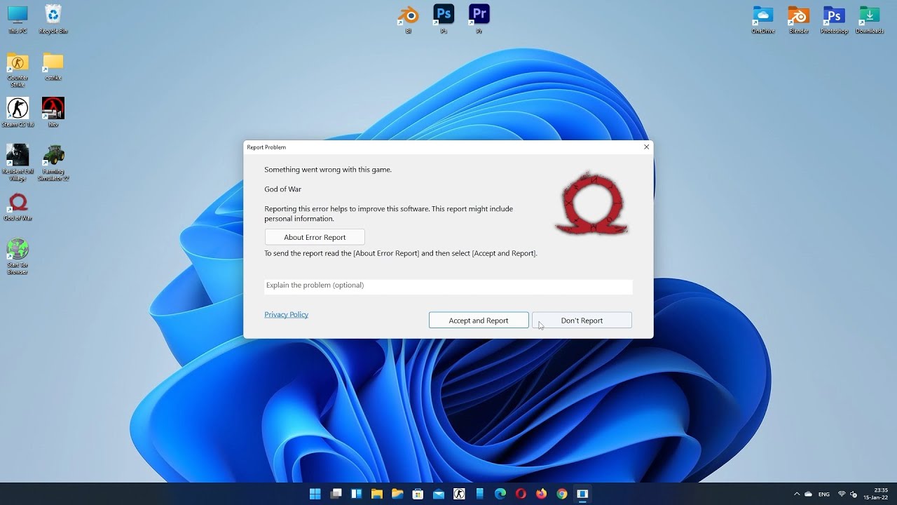 god of war crashing on startup - FIX - PC