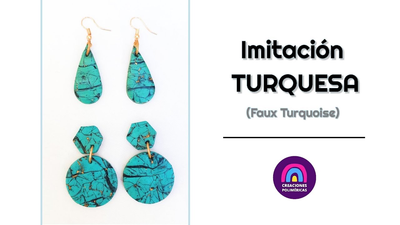 Cómo hacer IMITACIÓN TURQUESA con ARCILLA POLIMÉRICA | Creaciones Poliméricas