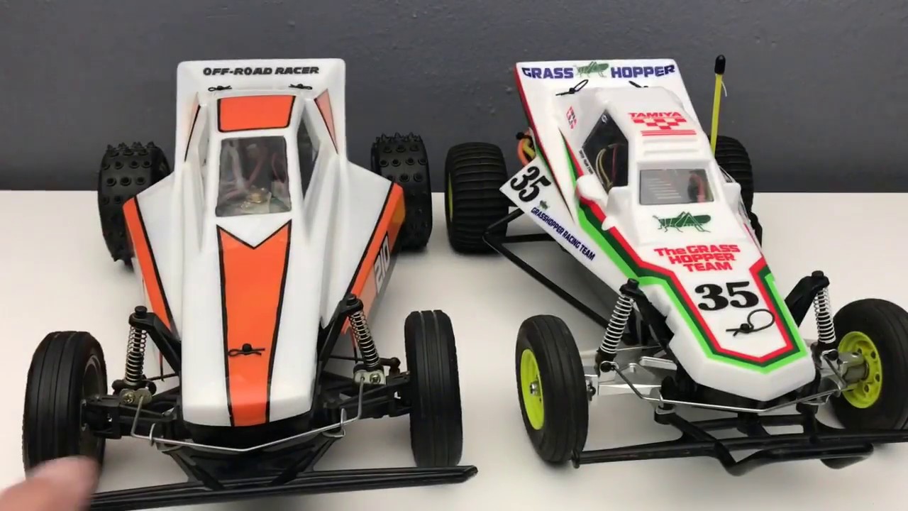 Tamiya Grasshopper Black Brushless with Metal Suspension vs. Academy Minicraft Lazer