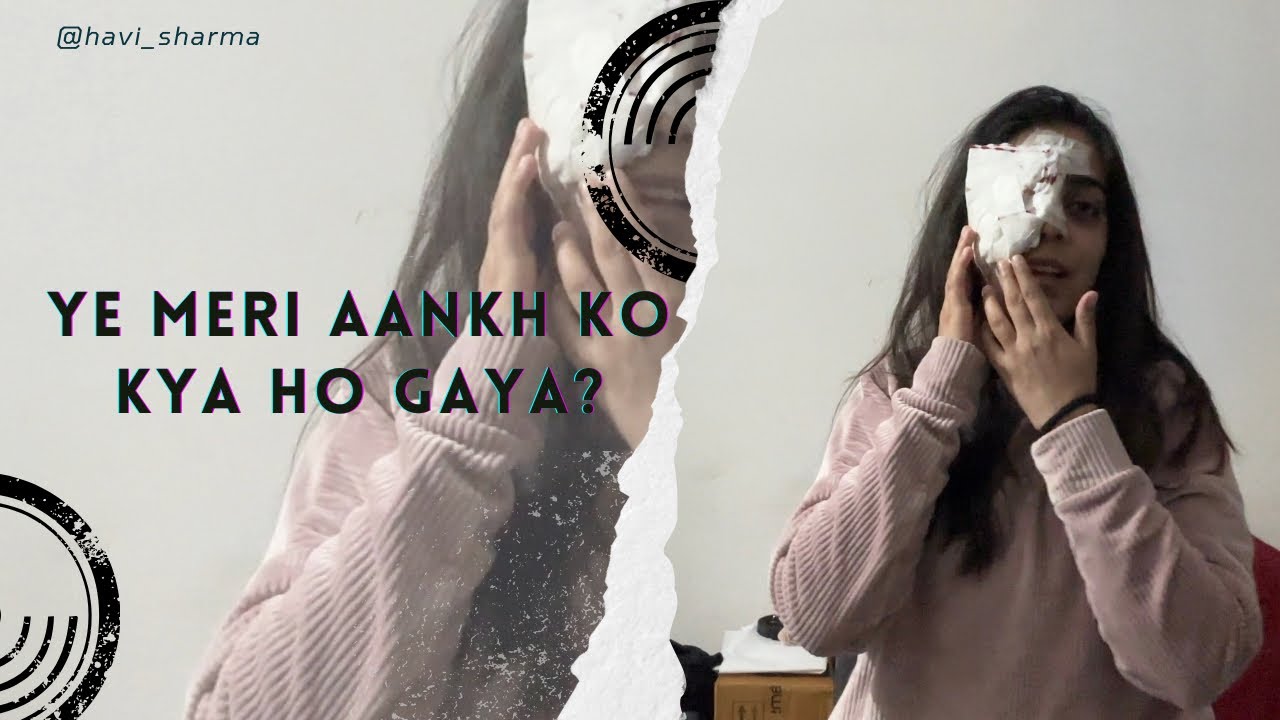 Ye kya hi ho gaya meri aankh mai 🫣🤦‍♀️ #delhi #vlog #youtube 