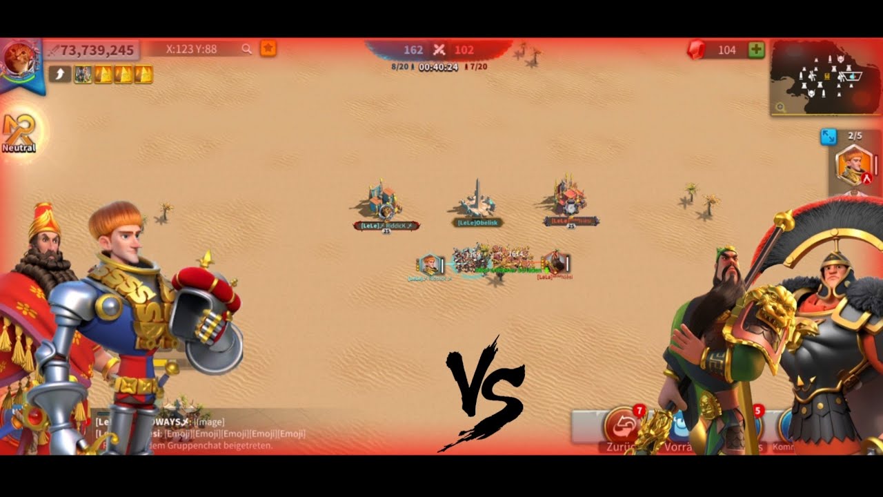 Rise of Kingdoms ~ Henry/Nebu vs. Guan/Scipio