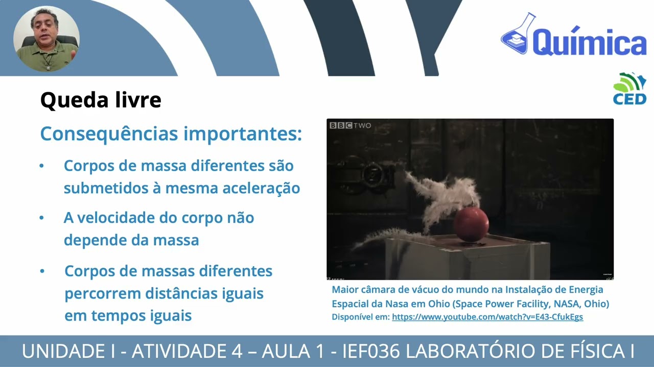 Atividade 4 - Aula 1 - IEF036 Laboratório de Física I - Curso de Química